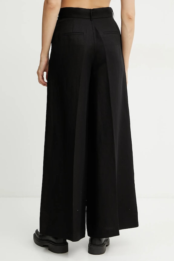 Îmbrăcăminte Ivy Oak pantaloni din in PIERA ANN IO115208 negru