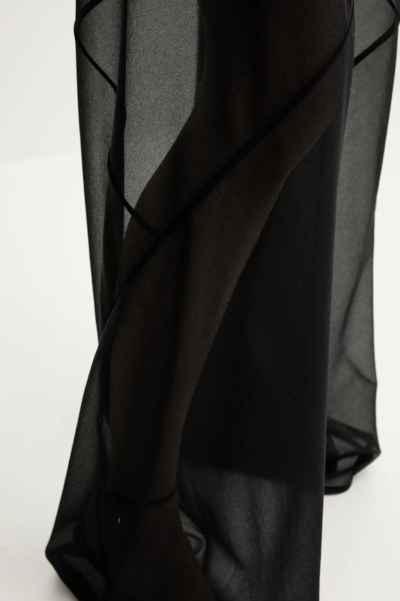 Hlače Rick Owens Lilies crna LI01E4334OT