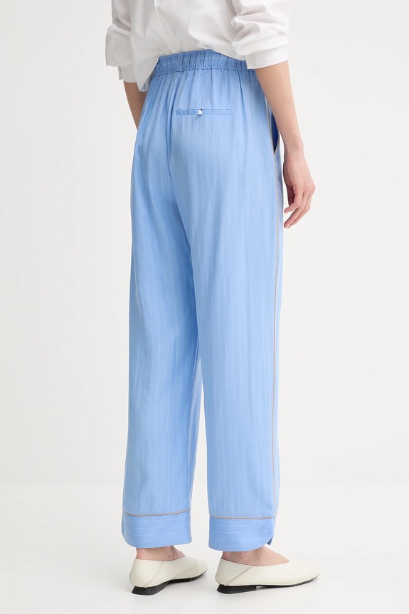 Abbigliamento MUNTHE pantaloni in lino misto UKAVA 255140525523 blu