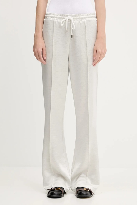 JW Anderson spodnie Drawstring Waist melanż beżowy TR0399.PG1693.002