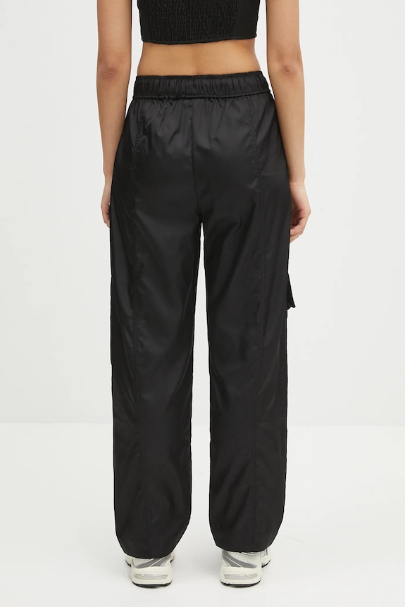 Odzież GANNI spodnie Duchesse Nylon Elasticated W0476 czarny