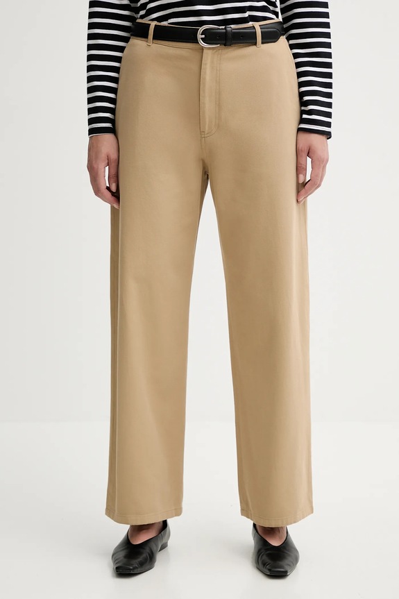 Filippa K pantaloni in cotone chinos beige 31422.FK