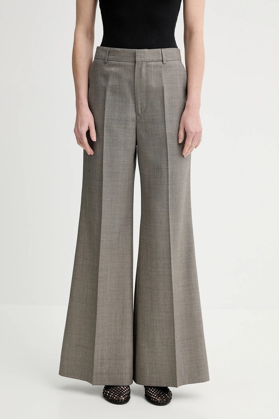 Vunene hlače Filippa K bez uzorka smeđa 31424.FK