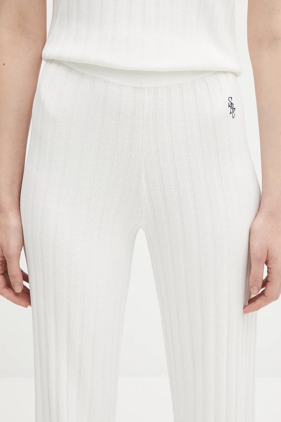 Sporty & Rich trousers Src Ribbed beige PO049620305WH37