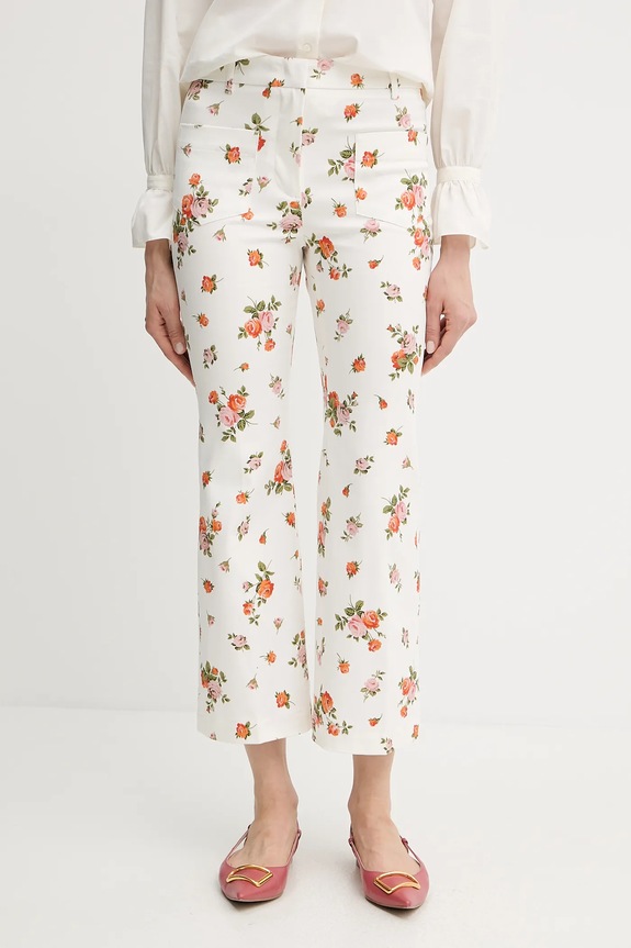 Παντελόνι Weekend Max Mara εμπριμέ μπεζ 2515131023600