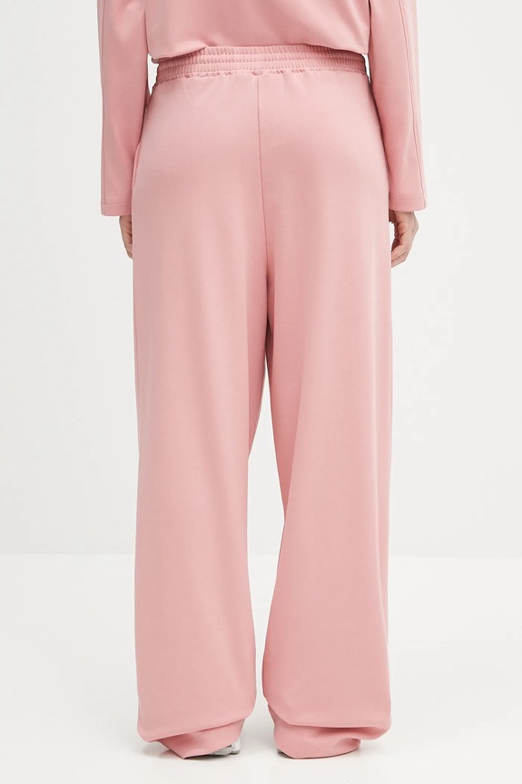 Abbigliamento Pangaia pantaloni tuta DNA Double Jersey Pleated Trousers 10002356 rosa