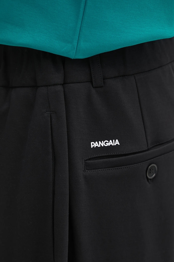 Pamučne hlače Pangaia DNA Interlock Trousers crna 10002446