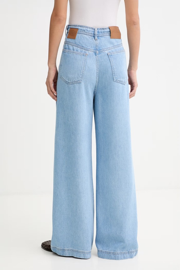 Oblečení MUNTHE wide leg džíny dámské OBEY 247143024715 modrá
