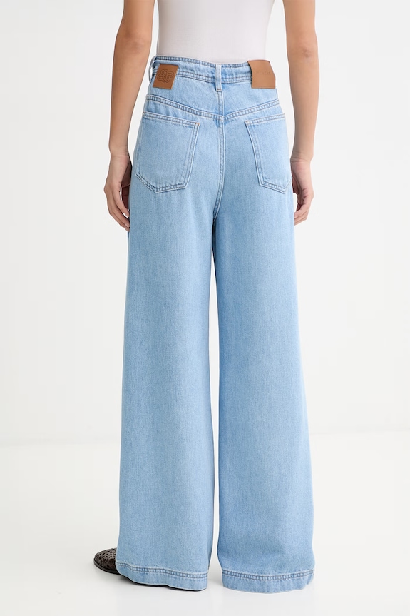 Oblečení MUNTHE wide leg džíny dámské OBEY 247143024715 modrá