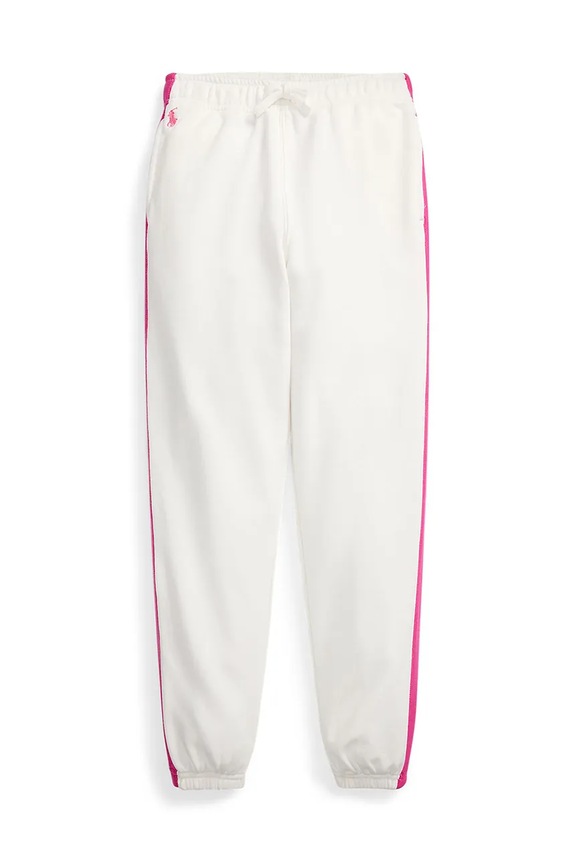 Otroški spodnji del trenirke Polo Ralph Lauren Pletenina bela 313957361001
