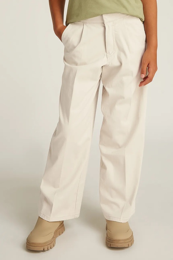 Calvin Klein Jeans gyerek nadrág HR WIDE elasztánnal bézs IG0IG02778.PPYA