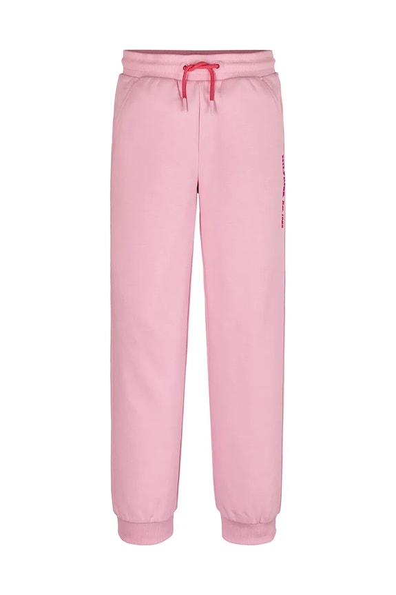 Detské tepláky Tommy Hilfiger KG0KG08325.128.176.PPYA ružová SS25