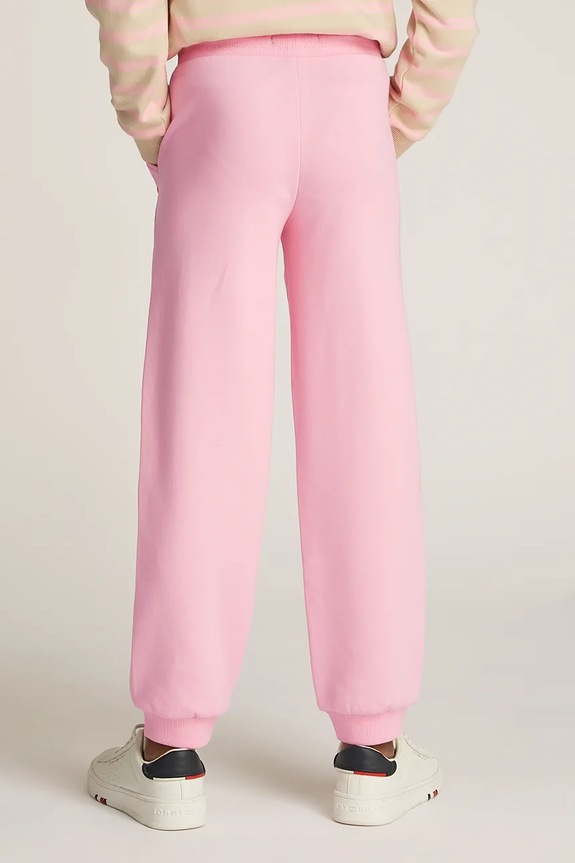 Detské tepláky Tommy Hilfiger ružová KG0KG08325.128.176.PPYA
