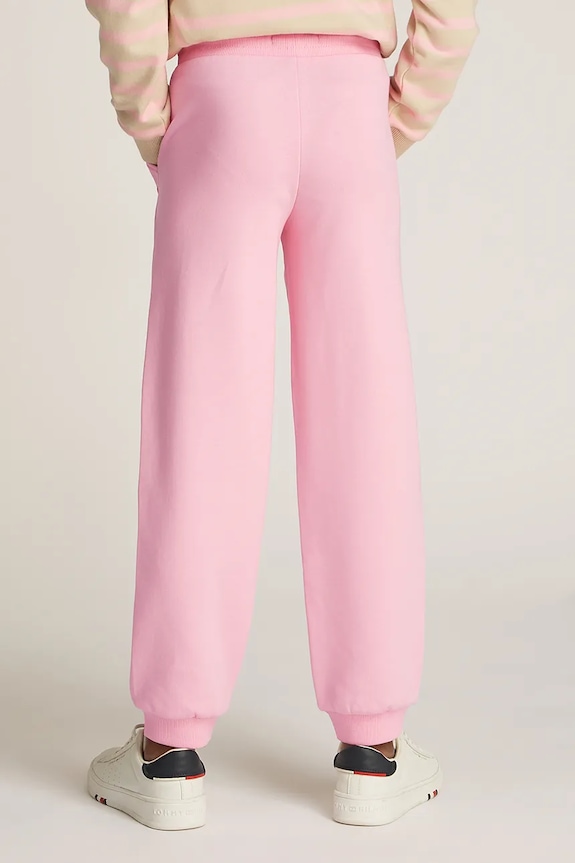 Detské tepláky Tommy Hilfiger ružová KG0KG08325.128.176.PPYA