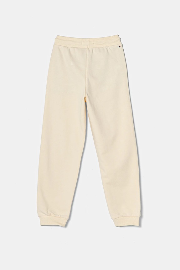 Dětské tepláky Tommy Hilfiger KG0KG08325.128.176.PPYA béžová SS25