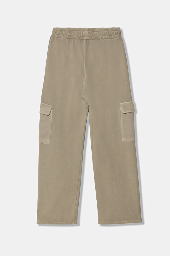 Guess pantaloni de trening din bumbac pentru copii J5RQ14.KAD74.PPYA verde SS25