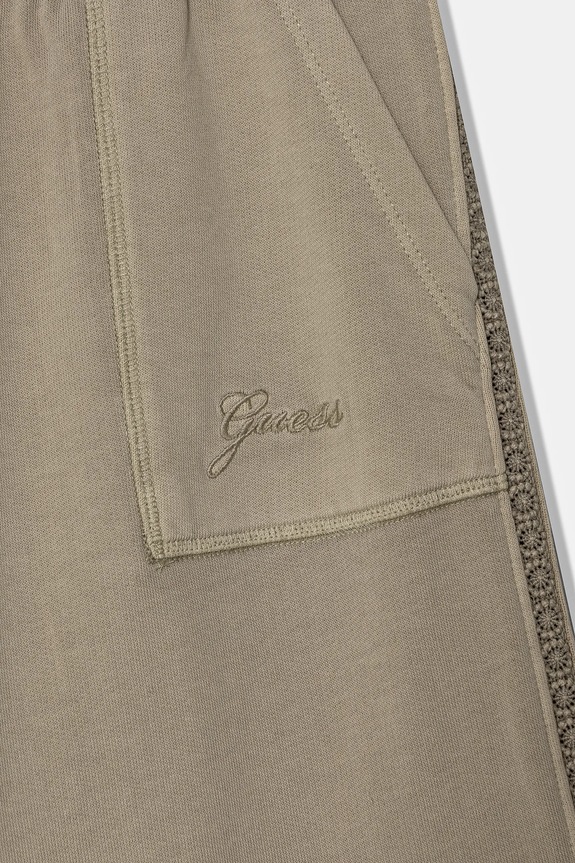 Fete Guess pantaloni de trening din bumbac pentru copii J5RQ14.KAD74.PPYA verde