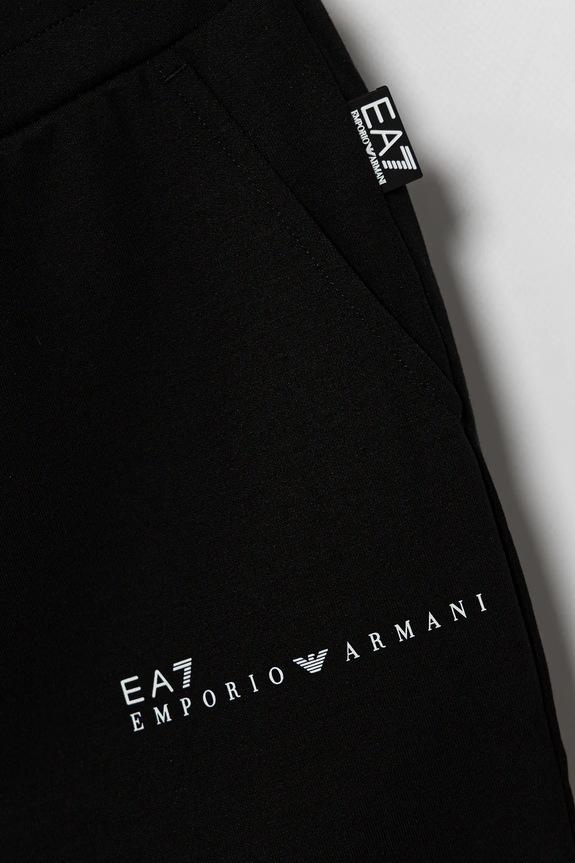Dziewczynka EA7 Emporio Armani spodnie dresowe dziecięce 7G000039.AF12501 czarny