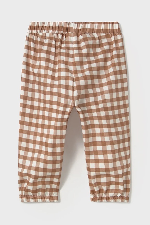 Mayoral pantaloni in cotone neonati 1570.4G.Baby.PPYA marrone SS25