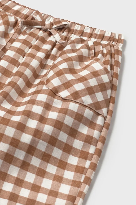 BIMBA Mayoral pantaloni in cotone neonati 1570.4G.Baby.PPYA marrone