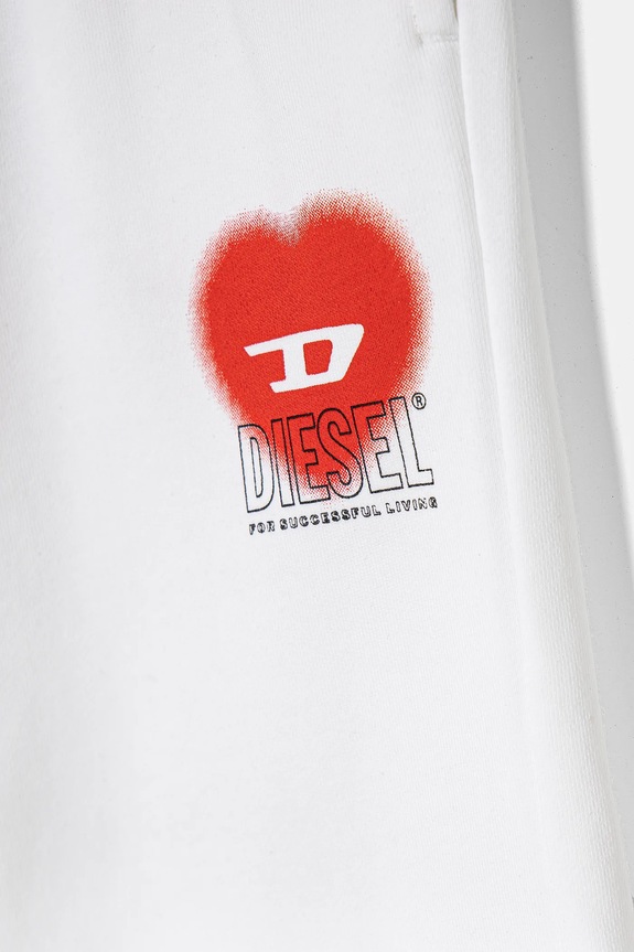 Дівчинка Дитячі бавовняні штани Diesel PCUORE TROUSERS J02231 білий
