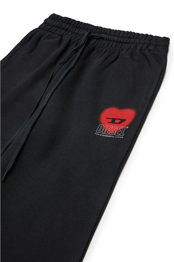 Дівчинка Дитячі бавовняні штани Diesel PCUORE TROUSERS J02231 чорний