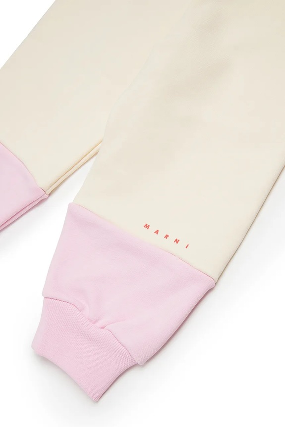 Detské bavlnené tepláky Marni MP174B TROUSERS ružová M01390
