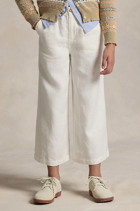 Polo Ralph Lauren pantaloni de in pentru copii alb 313901828001