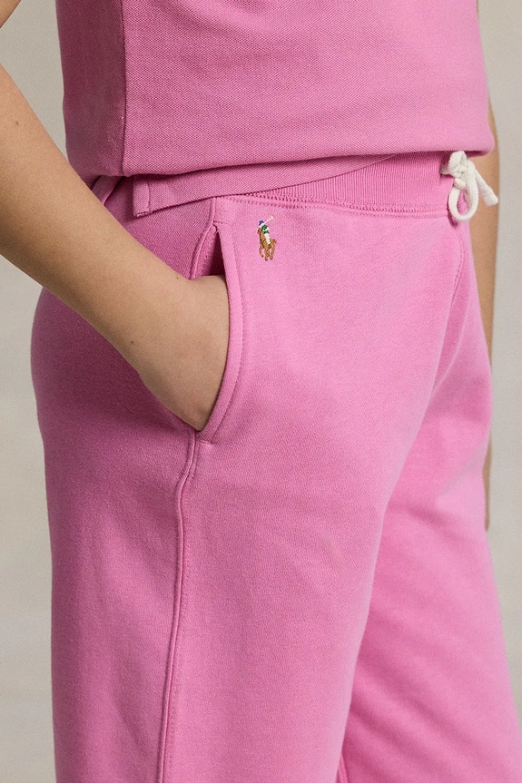 Polo Ralph Lauren spodnie dresowe dziecięce 313957843002 różowy
