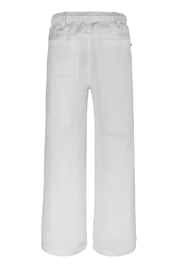 Dziewczynka Tommy Hilfiger spodnie lniane dziecięce KG0KG08425.128.176.PPYA biały