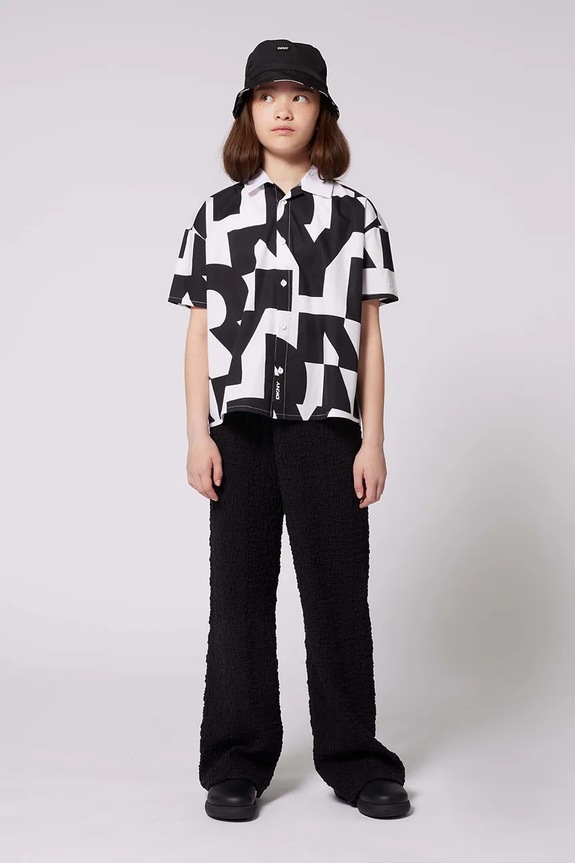 Παιδικό παντελόνι Dkny με ελαστάν μαύρο D62276.156.162