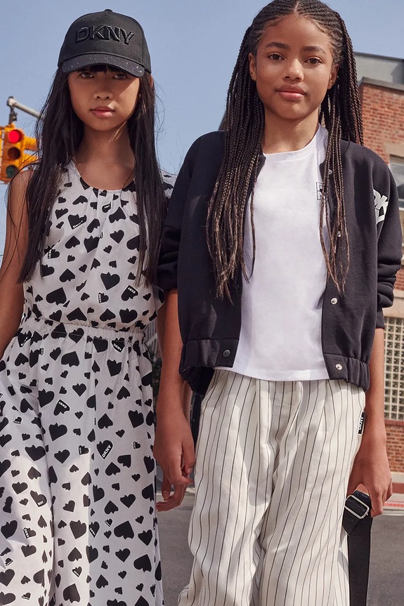 Παιδικό παντελόνι Dkny D62281.156.162 λευκό