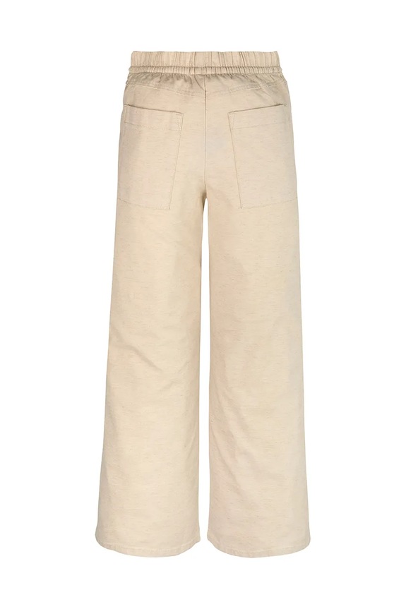 Παντελόνι με λινό μείγμα για παιδιά Calvin Klein Jeans IG0IG02879.PPYA μπεζ SS25