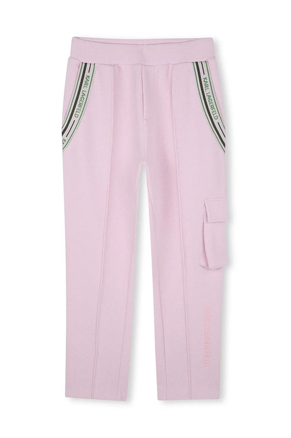 Karl Lagerfeld pantaloni copii Z30451.156.162 roz SS25