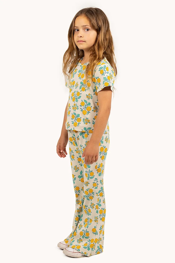 Παιδικό παντελόνι Tinycottons FLOWERS RIB PANT SS25.043