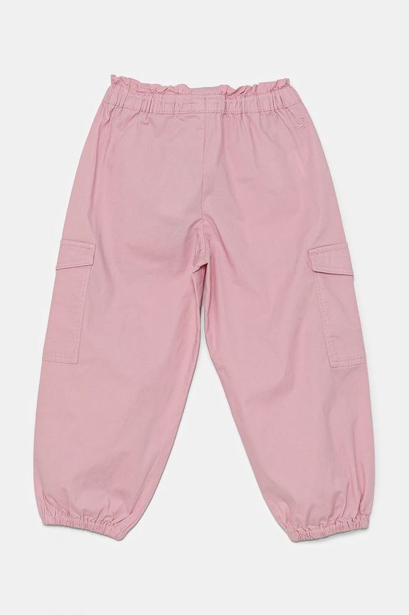 United Colors of Benetton spodnie dziecięce 4L2VGF028.P.Seasonal różowy SS25
