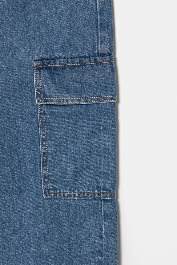 Fete United Colors of Benetton jeans copii 4DW2CE035.G.Seasonal albastru
