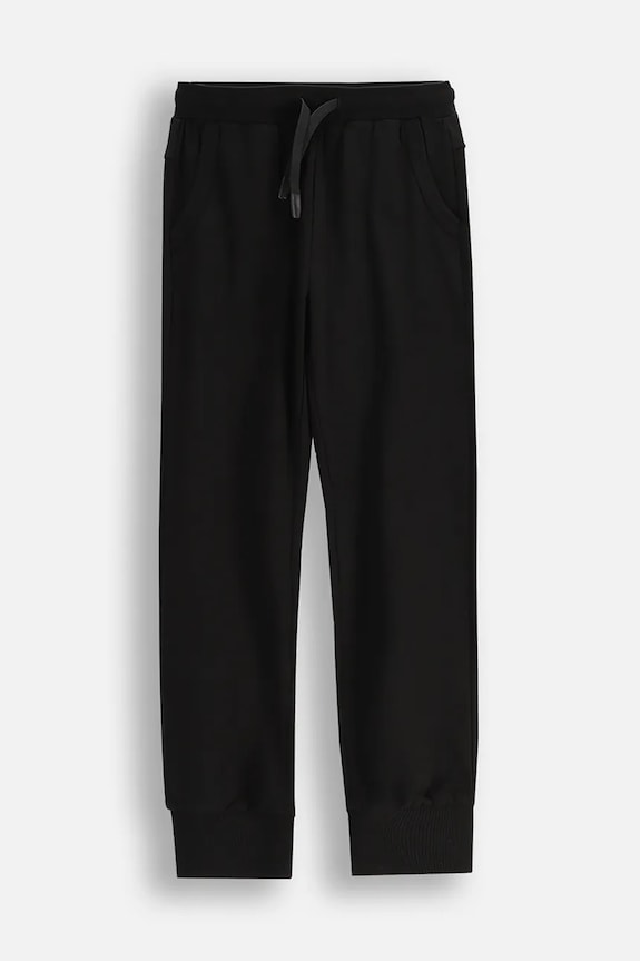 Coccodrillo pantaloni de trening pentru copii tricotaj negru WC5120102VGA