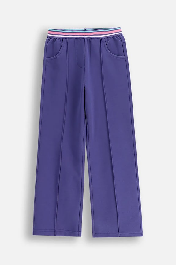 Coccodrillo pantaloni de trening pentru copii WC5120101CGK violet SS25