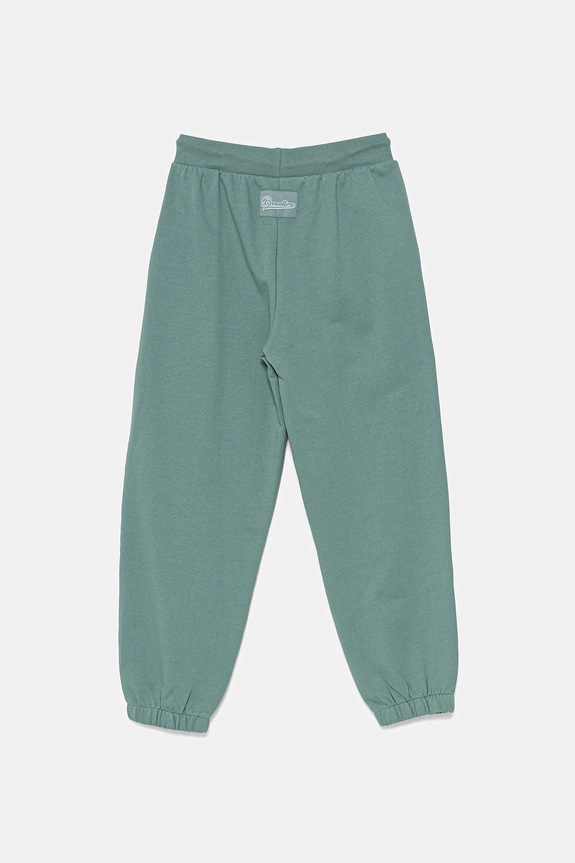 Otroška bombažna trenirka United Colors of Benetton 3UNICF060.G.Seasonal turkizna SS25