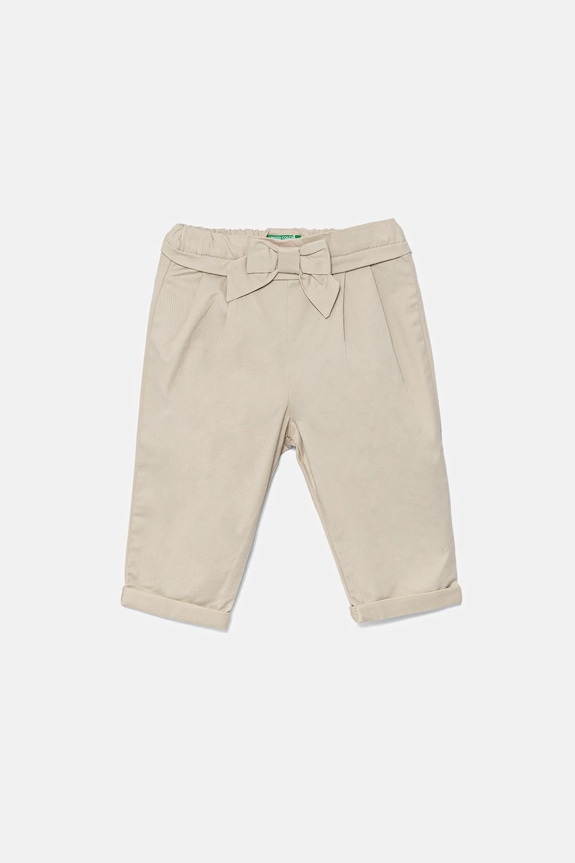 Παιδικό παντελόνι United Colors of Benetton με ελαστάν μπεζ 4T48GF02C.P.Seasonal