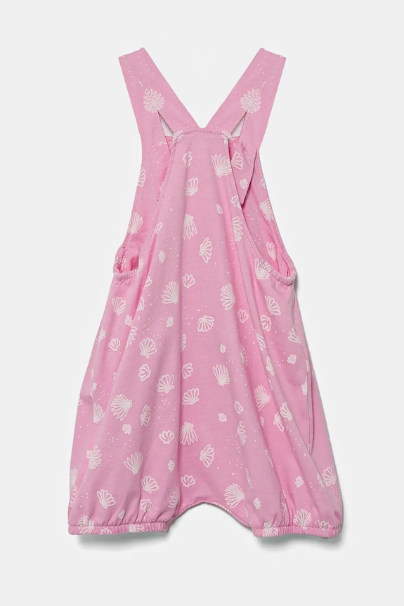 Dětské bavlněné dupačky United Colors of Benetton 35ZEAT011.G.W.Seasonal růžová SS25