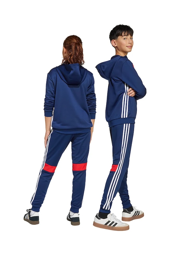 Otroški spodnji del trenirke adidas Performance JD3062 mornarsko modra