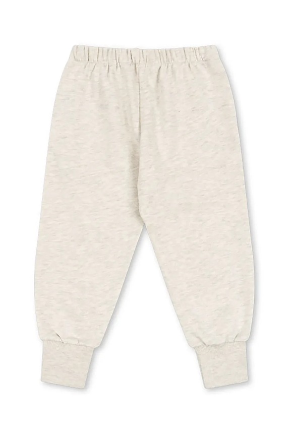 Dječaci Dječji pamučni donji dio trenirke Konges Sløjd LOUPY LOU SWEAT PANTS GOTS KS102707 siva