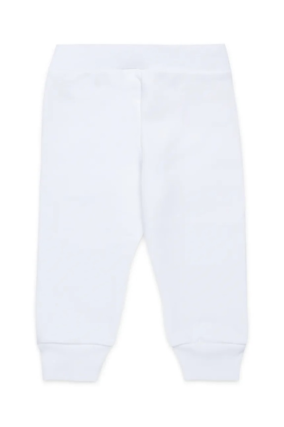 Marni pantaloni tuta in cotone neonati MP192B TROUSERS M01436 bianco SS25