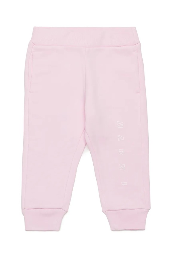 Marni pantaloni tuta in cotone neonati MP192B TROUSERS maglia rosa M01436