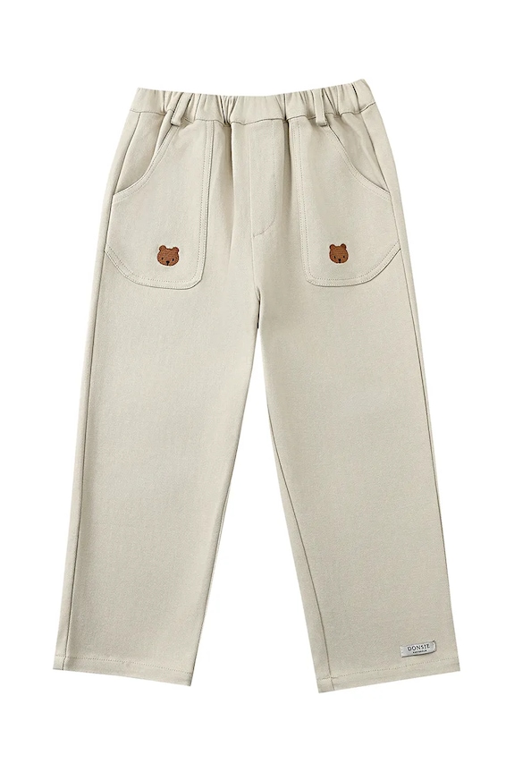 Παιδικό βαμβακερό παντελόνι Donsje Kassim Trousers Bear 4096301.98.128 μπεζ SS25