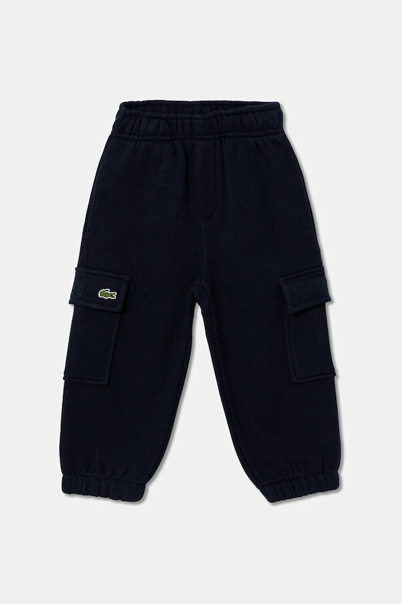 Dětské tepláky Lacoste pletenina námořnická modř XJ7345