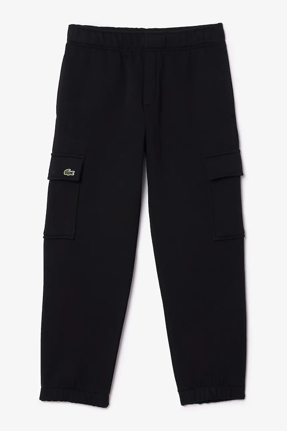 Παιδικό φούτερ Lacoste πλεκτό ύφασμα μαύρο XJ7345
