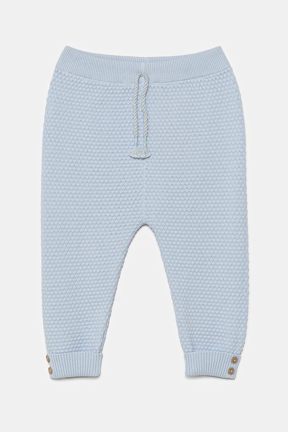 United Colors of Benetton pantaloni de trening pentru bebeluși bumbac albastru 1294AF006.W.Seasonal
